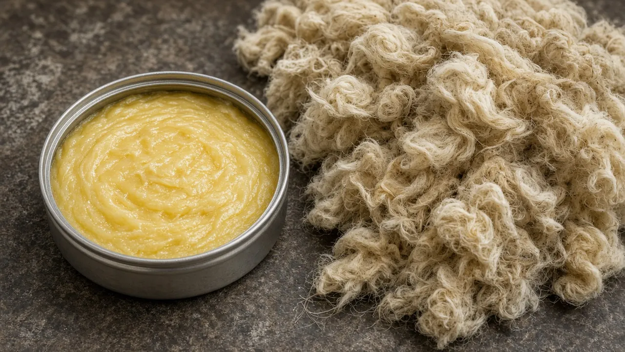 Symbolbild: Lanolin (Wollfett) in einer Dose, Rohstoff für Vitamin D3 – Symbolbild (KI-generiert)
