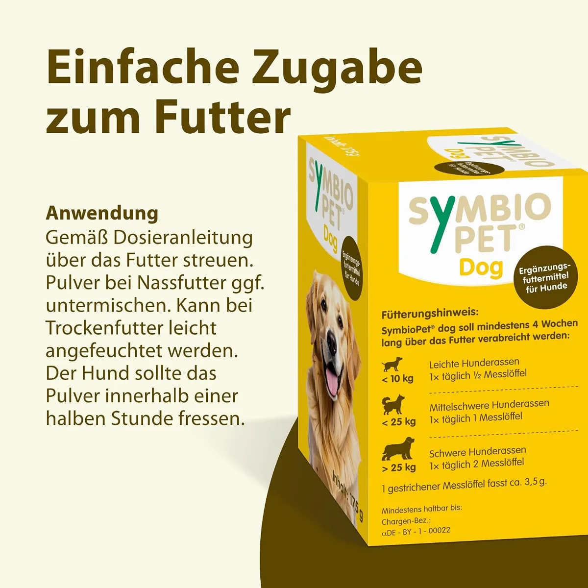 SymbioPet Dog Werbegrafik zur Anwendung